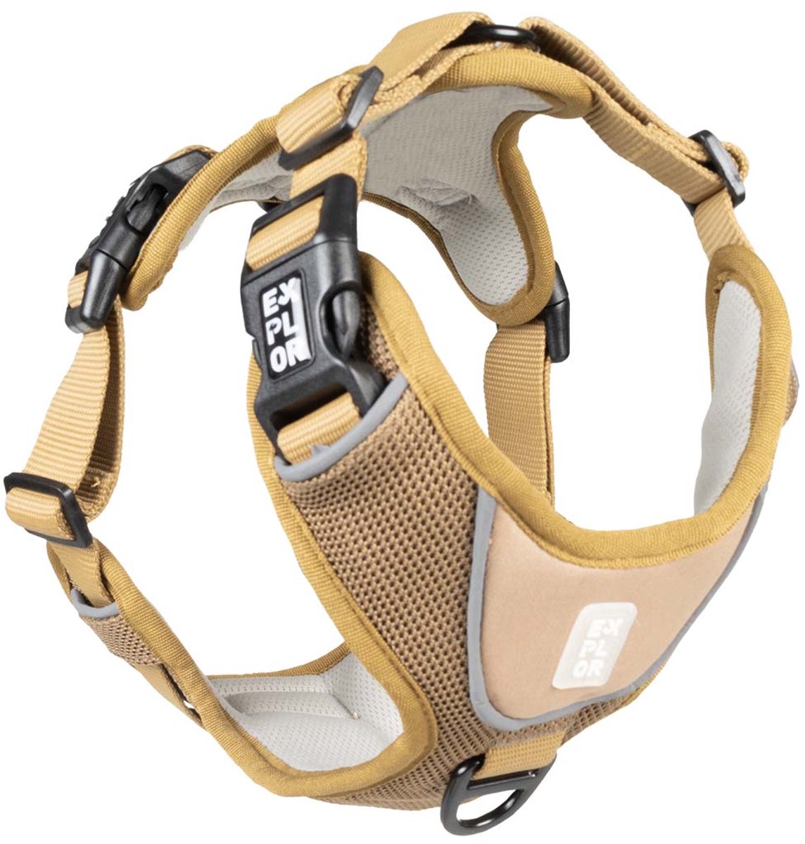 Explor Duvoplus Harnais Ultimate Fit No-Pull Classic pour Chien XL-52-66cm-71-104cm Miel Or