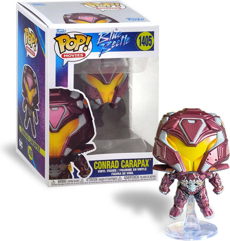 DC Comics Funko Blue Beetle - Pop! films Conrad Carapax figurine collector 9 cm - multicolore