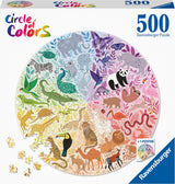 Ravensburger Circle of Color Puzzles - Animaux, 500ST.
