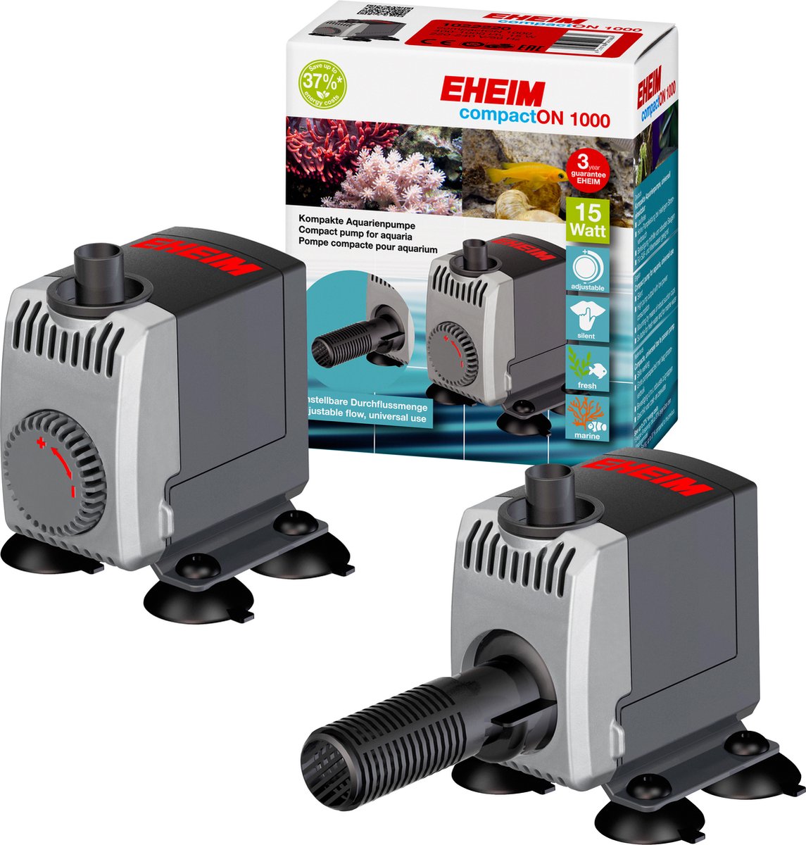 Eheim compacton 1000 - pompe d'aquarium - 12x14x7 cm - 400 l h