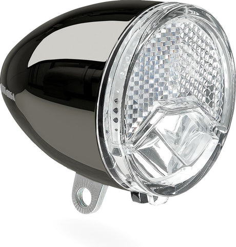 Headlight 606 Bike 6-48 Volt Dark Chrome 15 Lux