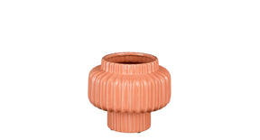 Prizzi pot rond roze - h22xd24cm