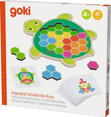 Jeu de puzzle tortue en bois Goki rose, 41ème.