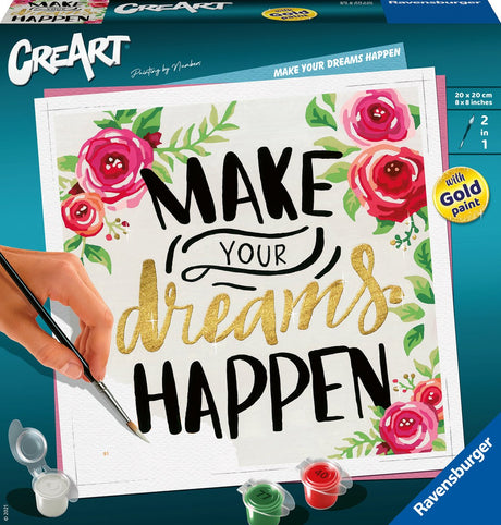 Ravensburger Creart Painting au numéro - Faites en sorte que vos rêves se produisent