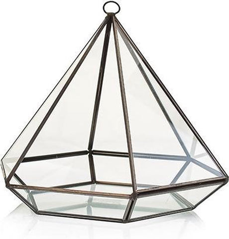 Terrarium en verre de sagesse ancienne - gros diamant