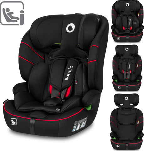 Siège auto Lionelo Levi i-size 76-150 cm (9-36 kg) - groupe 1 2 3 - face à la route - ceinture 5 points - appui-tête réglable - mousse à mémoire de forme - dri-seat - ece r129 03