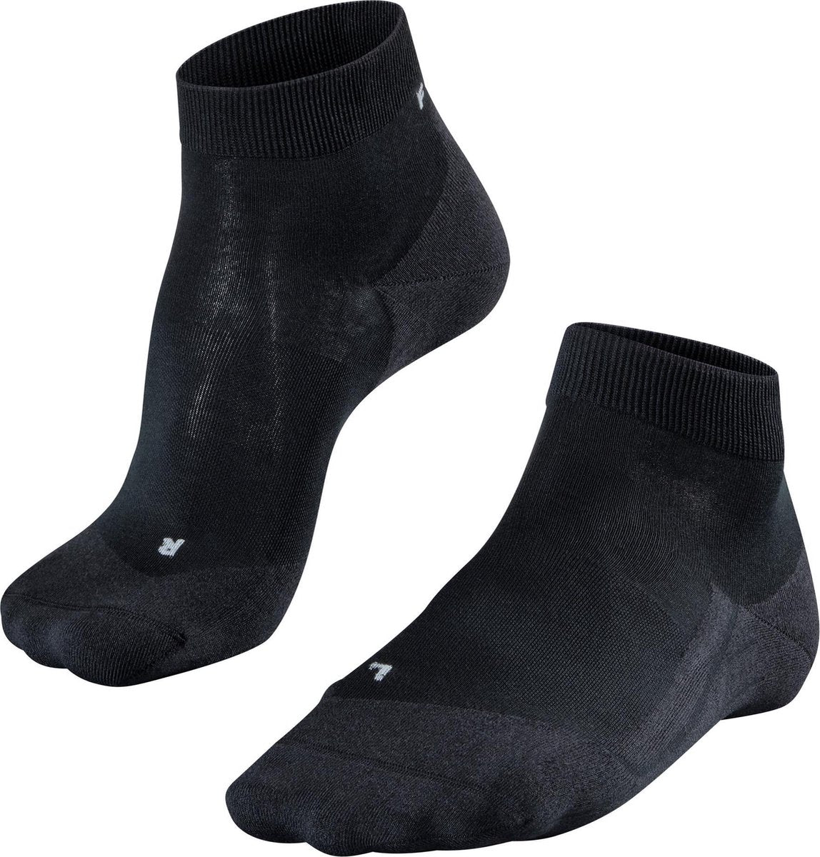Falke ru4 light chaussettes de course courtes en lyocell anti-ampoules en matériau fonctionnel femme noir - taille 37-38