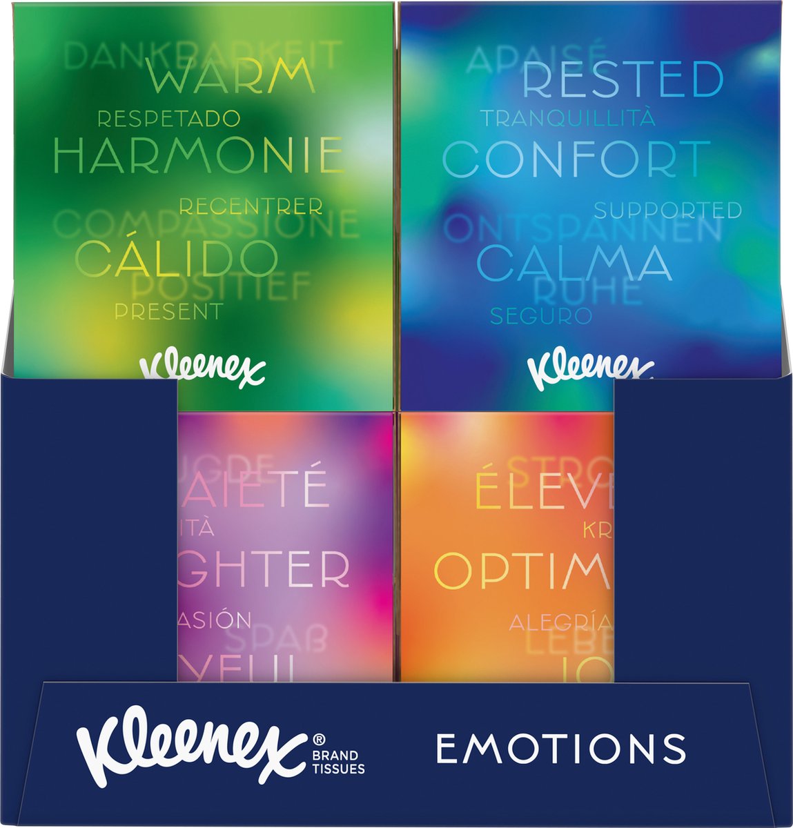 Mouchoirs Kleenex - boîte de collecte - pack économique - 12 x 48 pièces (576 mouchoirs)
