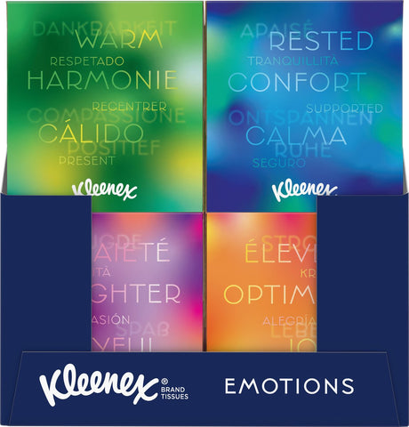 Mouchoirs Kleenex - boîte de collecte - pack économique - 12 x 48 pièces (576 mouchoirs)