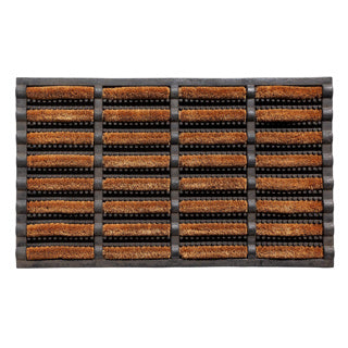 Paillasson mudbuster 40x60 cm caoutchouc avec noix de coco