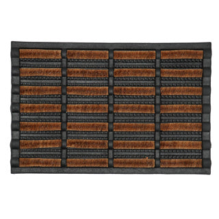 Paillasson mudbuster 40x60 cm caoutchouc avec noix de coco