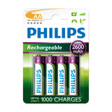 Batteria vendite in Europa Philips AA Batterie ricaricabili, 4st.