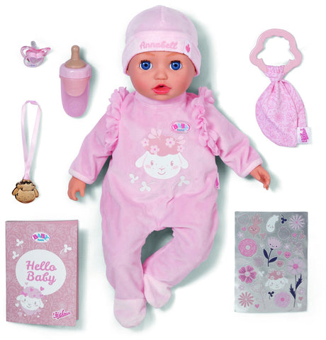 Poupée bébé baby born Annabell 43cm avec accessoires et son.