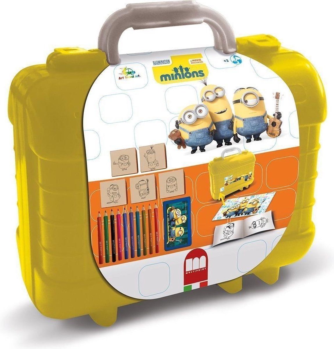 Tampon de voyage et bug de couleur multiprint Minions