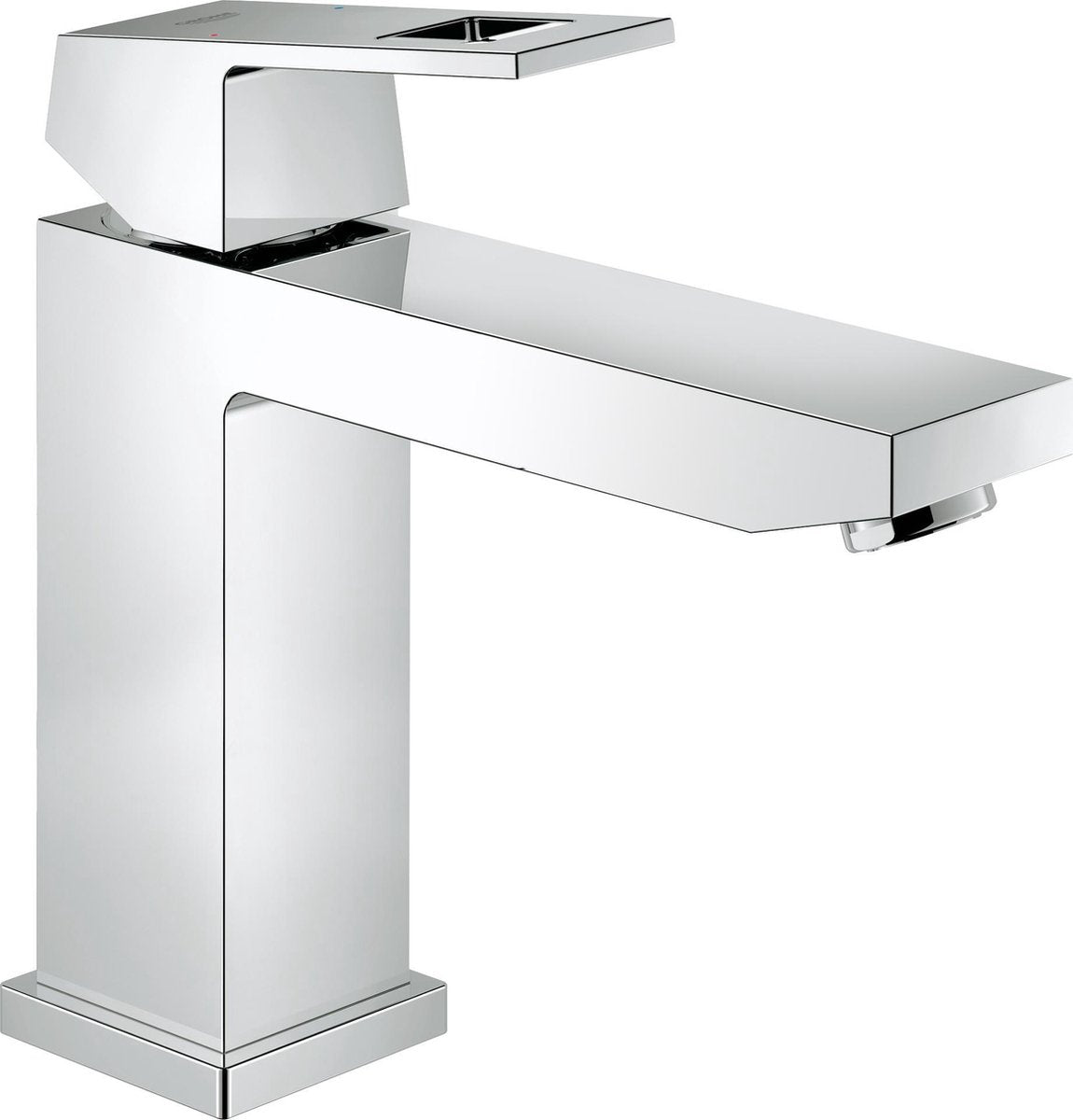 Robinet pour lavabo Grohe eurocube - bec moyen - chrome - économie d'eau