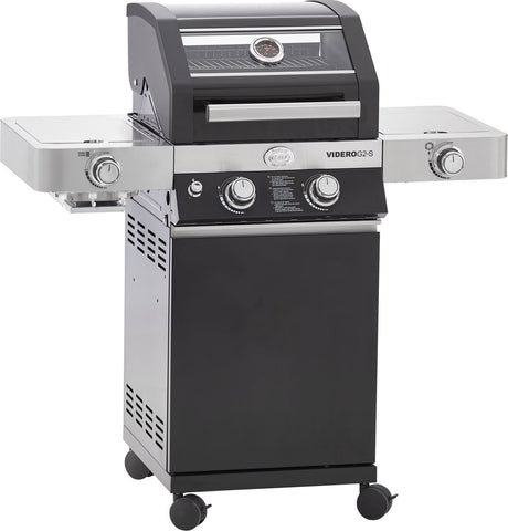 Barbecue Rösle - barbecue gaz videro g2-s vario 30 mbar - acier inoxydable - noir
