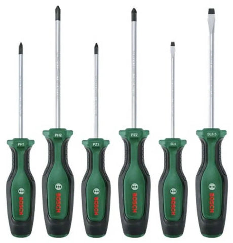Jeu de tournevis Bosch vert 6 pièces - 1600a02bx7