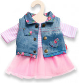 Robe de poupée Heless avec gilet, 35-45 cm