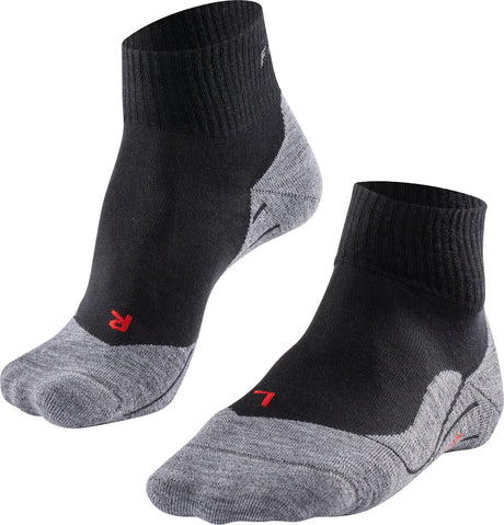 Falke tk5 chaussettes de marche courtes anti-ampoules en laine fine matière fonctionnelle femme noir - taille 39-40