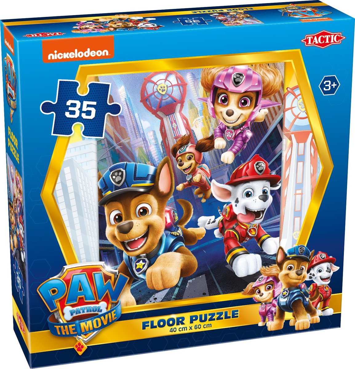 Tactic Paw Patrol – Le puzzle du sol du film – Puzzle – à partir de 3 ans – 35 pièces – 60x40 cm
