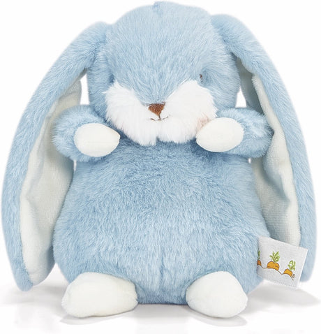 Bunnies by the bay grignoter lapin - peluche - peluche pour enfants - détails brodés - 20 cm - bleu