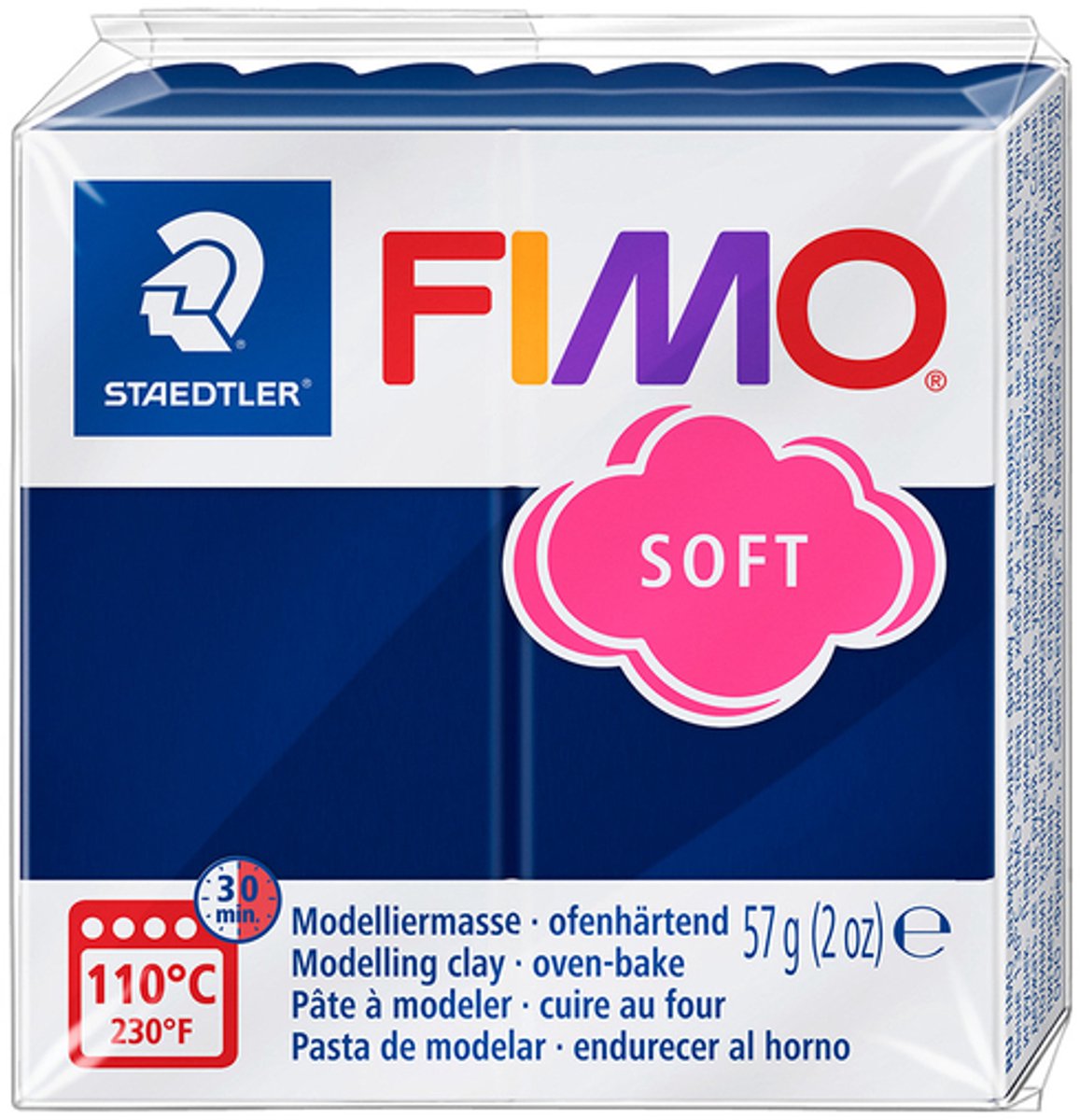 Pâte à modeler Fimo douce 57 g bleu Windsor