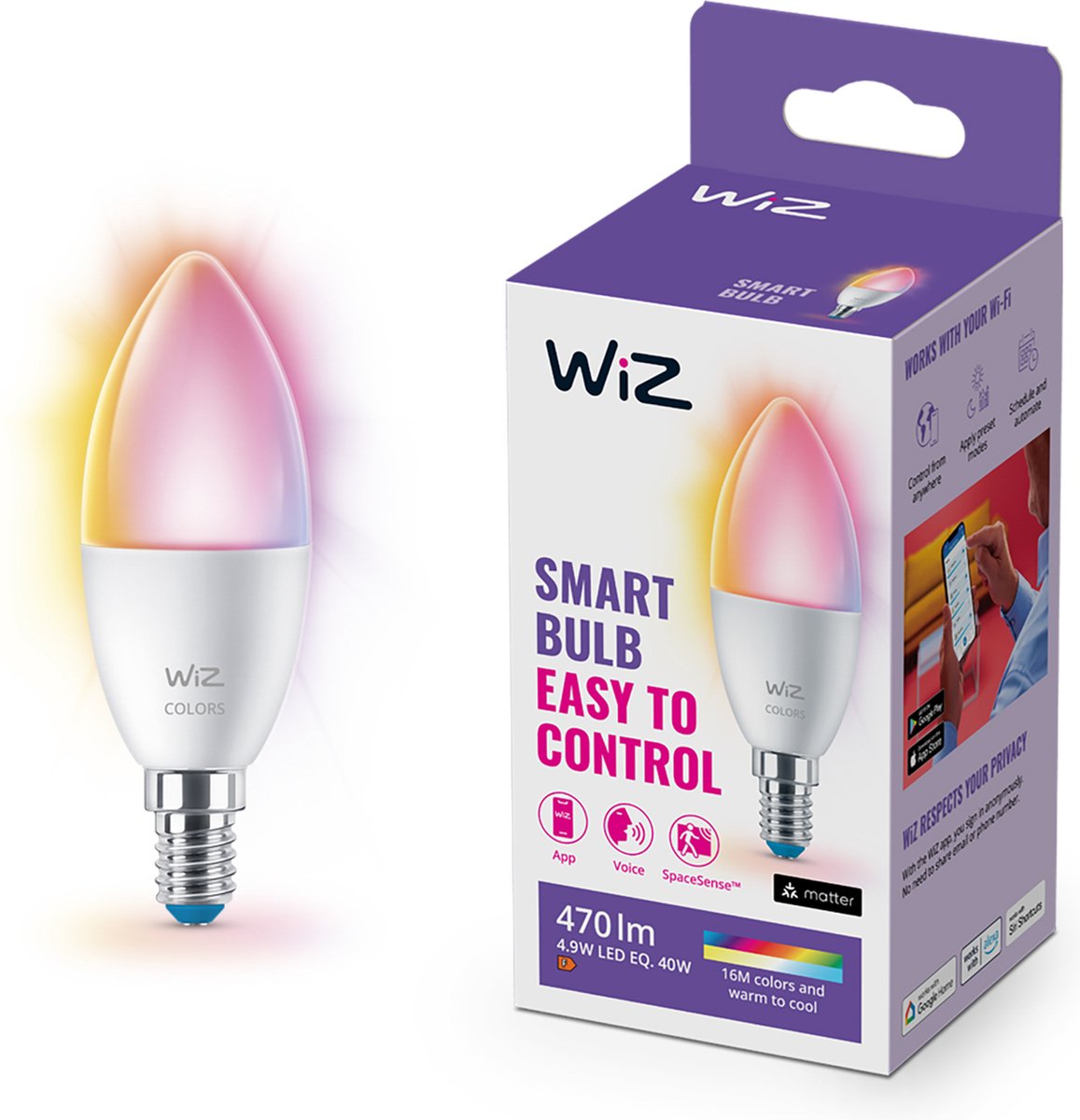 Wiz Wiz Candle lampe C37 E14