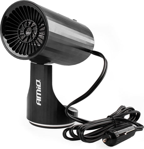 Amio – dégivreur de vitre de voiture, chauffage de pare-brise, ventilateur de chauffage, 12 volts, 150w, noir