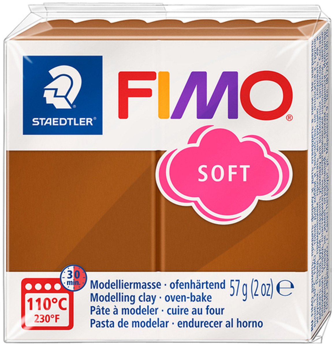 Pâte à modeler Fimo douce 57 g caramel