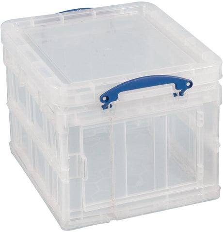 Boîte de rangement vraiment utile 35 litres pliable | transparente