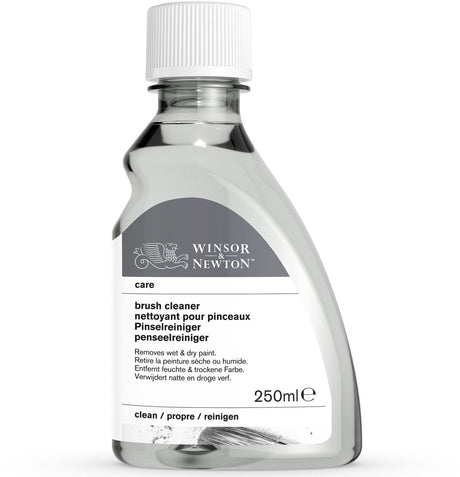 Winsor Newton 3039740 Artists' Care Brush Cleaner 250 ml - Nettoyant pour pinceaux pour peinture à l'huile, acrylique et alkyde