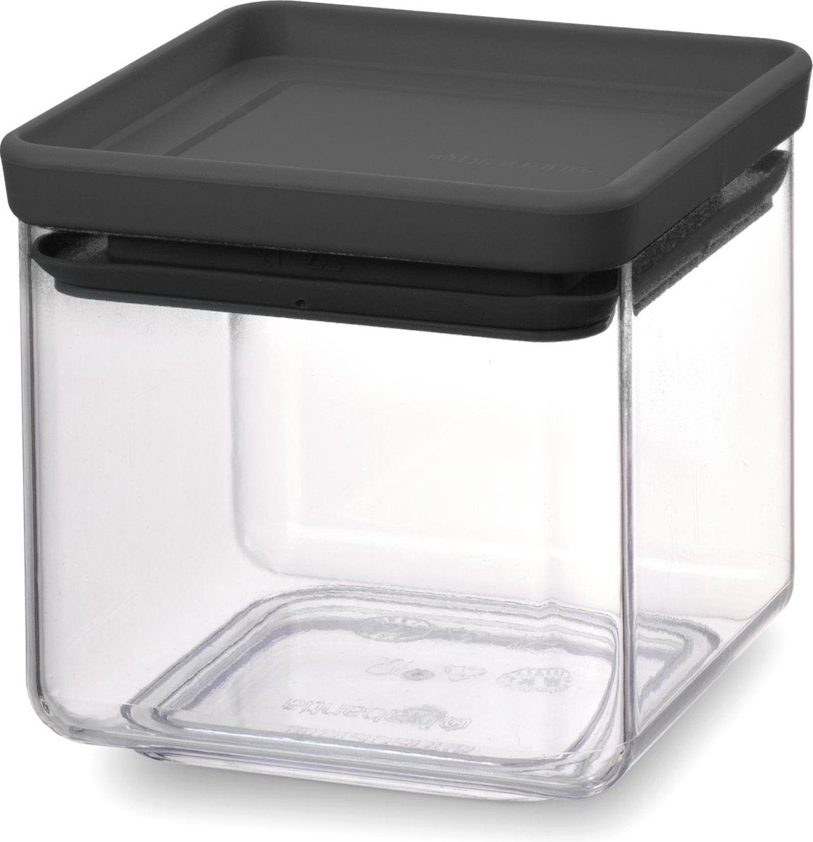 Conteneur de conservation Brabantia savoureux+ - empilable - 0,7 l - gris foncé