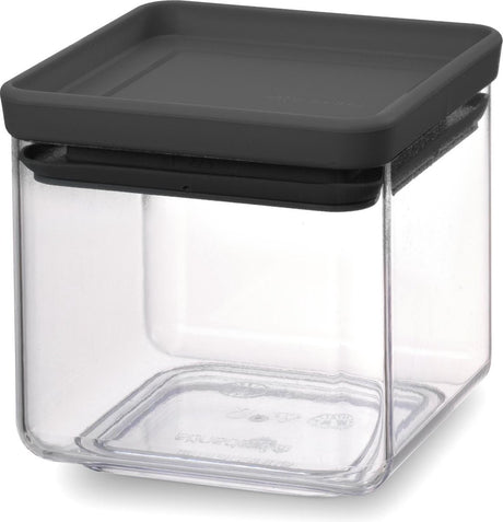 Conteneur de conservation Brabantia savoureux+ - empilable - 0,7 l - gris foncé
