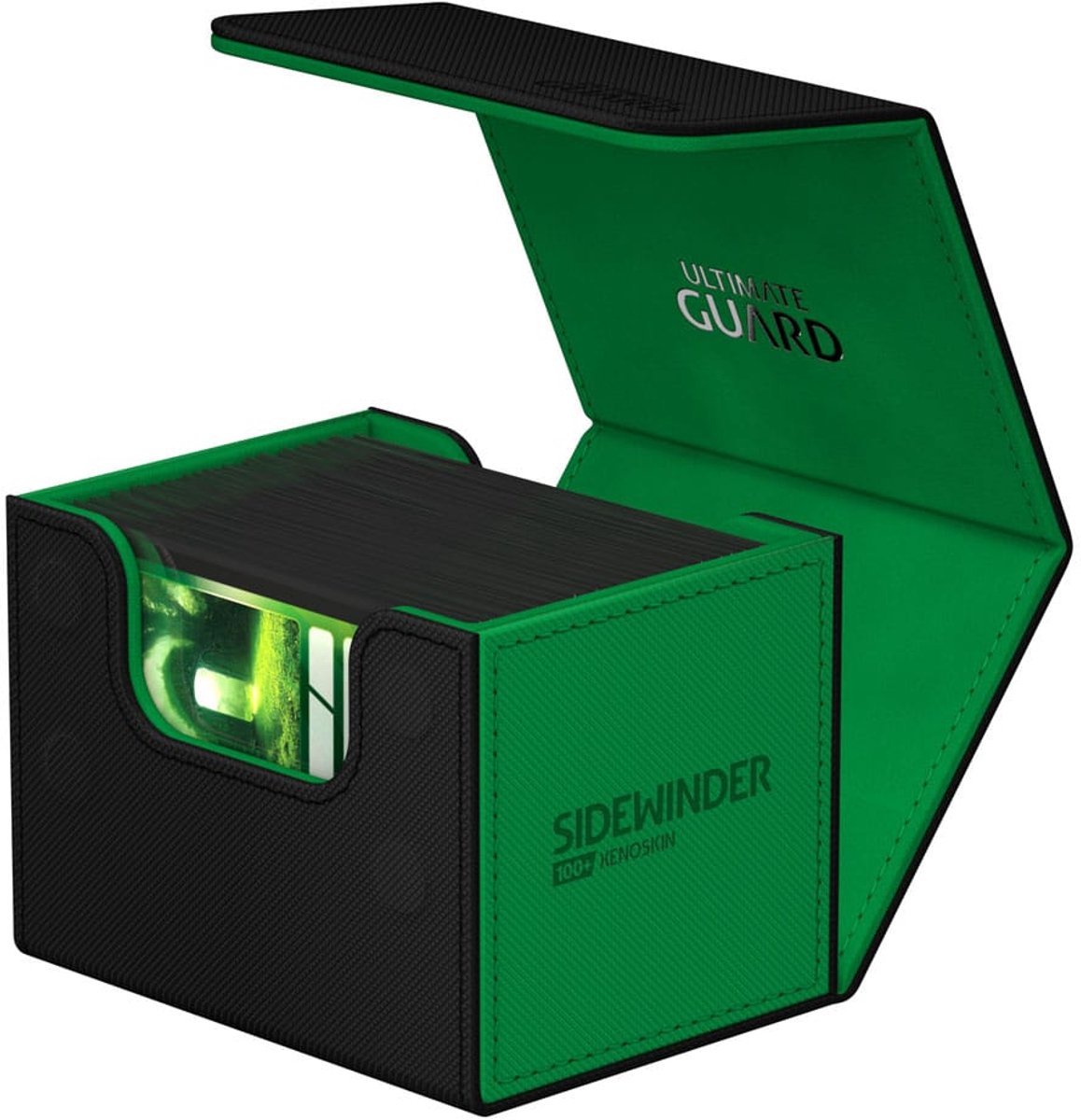 Ultimate guard sidewinder 100+ synergie xenoskin - noir vert