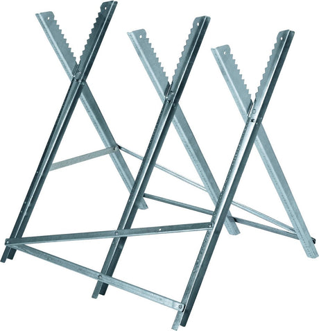 Chevalet Einhell - max. charge : 150 kg - longueur : env. 80 cm - pliable - max. diamètre des bûches : ø30 cm - 3 hauteurs de travail : 60, 64 et 68 cm