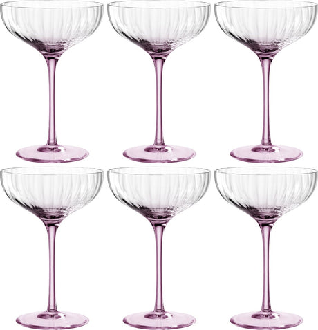 Coupe de champagne Leonardo Poesia 260ml rosé - set 6