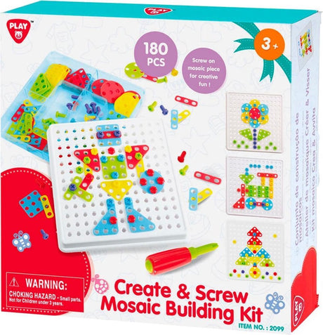 Jeu de construction Playgo mosaïque - 180 pièces.
