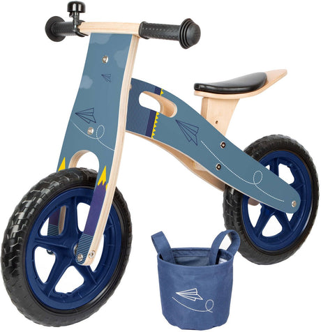 Small foot - draisienne en bois avion bleu