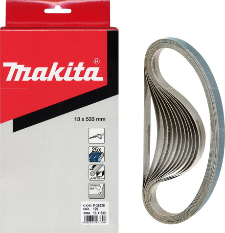 Accessoires Makita bande abrasive bleu longueur 533mm largeur 13mm grain 60 - p-39497