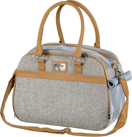 Trixie sac pour chien Helen - gris, maille de ventilation, 19x28x40 cm, maximum 10 kg