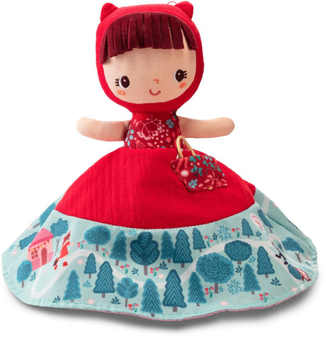 Lilliputiens - poupée conteuse réversible - petit chaperon rouge grand loup