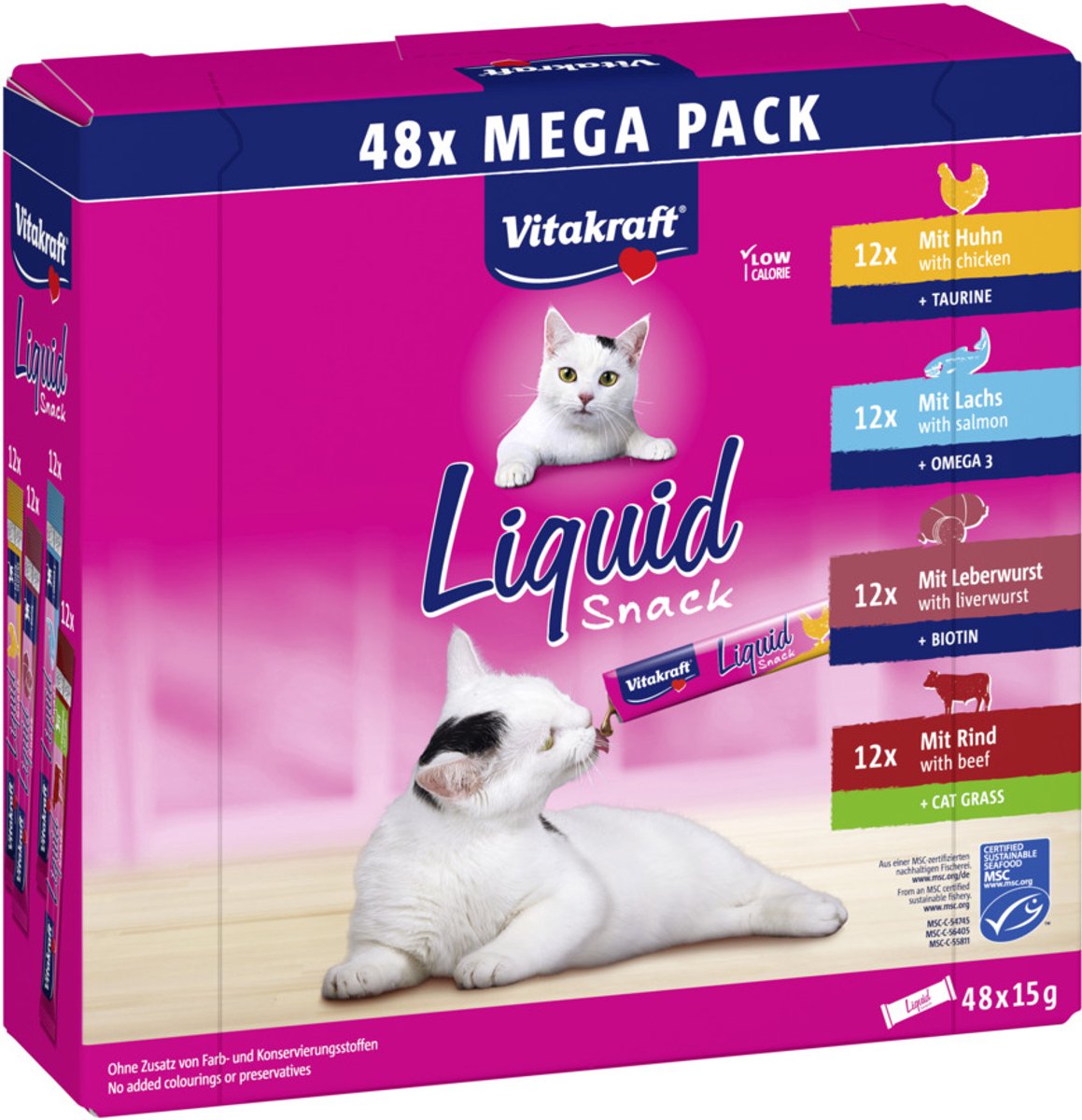 Vitakraft snack liquide grand paquet de 48 pcs