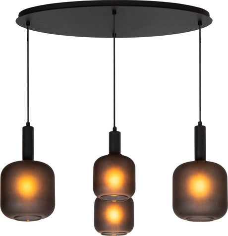 Lucide eloise - suspension - 4xe27 - noir