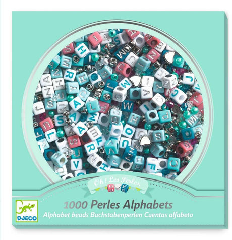 Djeco perles perles alphabet, argent - ensemble de fabrication de bijoux.
