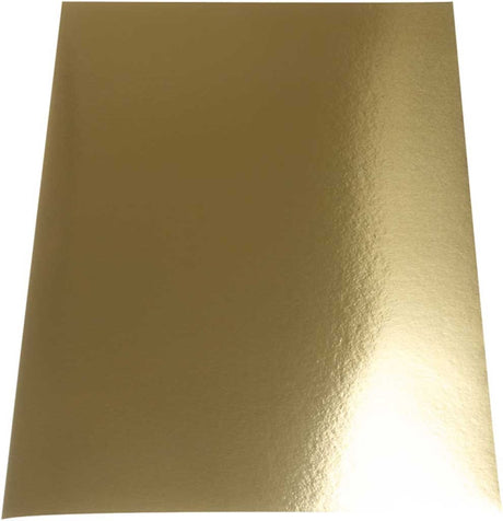 Creativ company carton métallique, a4, feuille 210x297 mm, 280 gr, or, 10 feuilles 1 boîte