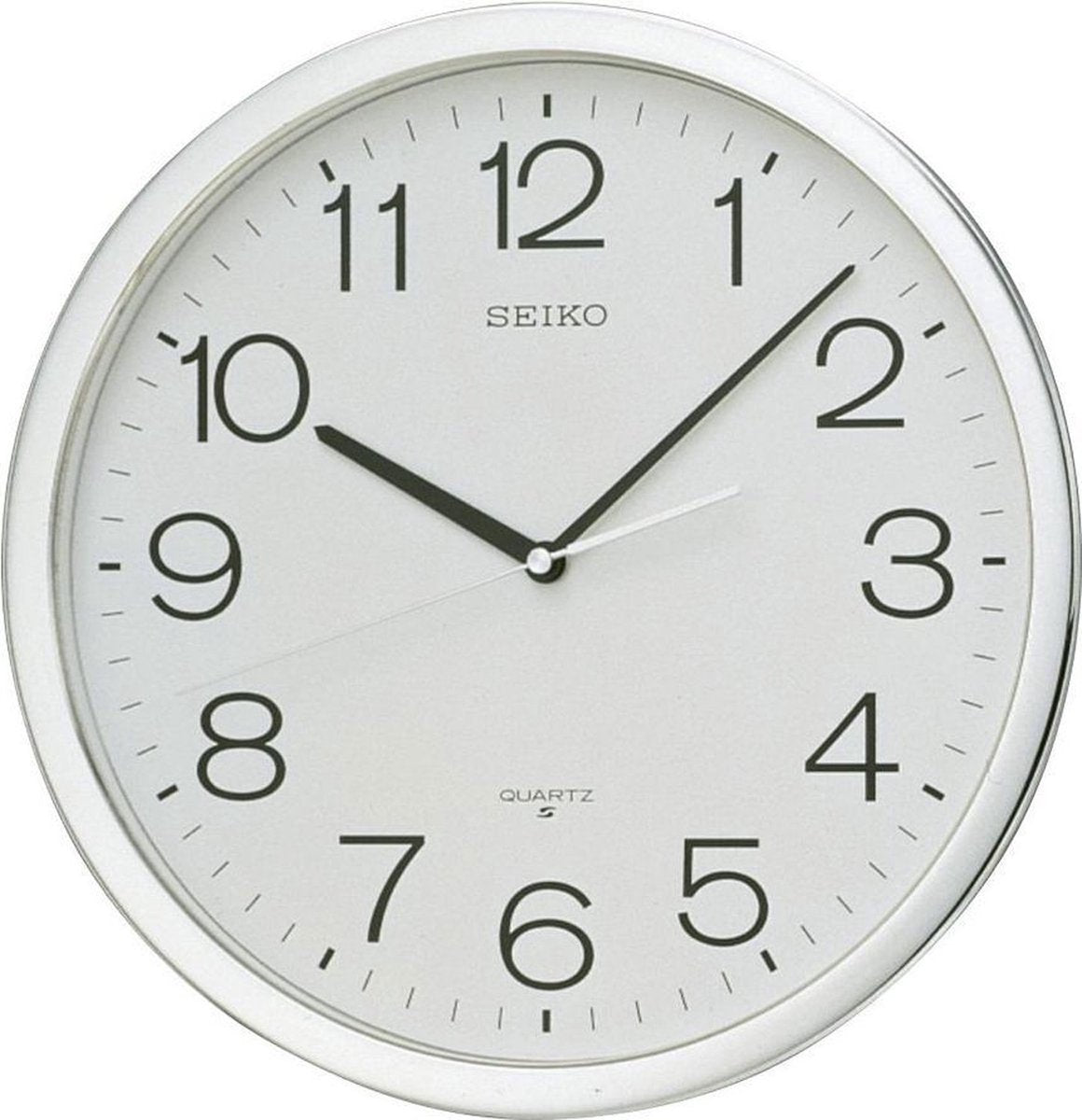 Horloge murale Seiko qxa020s - blanche ronde 36cm - plastique