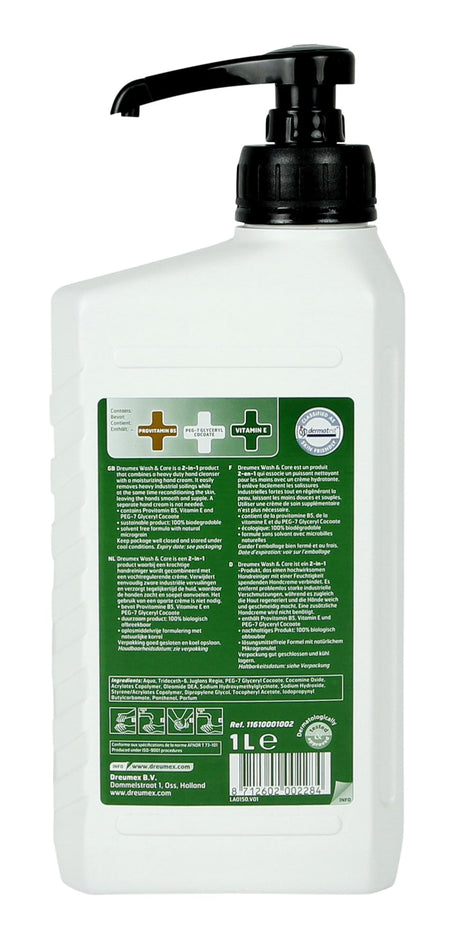 Dreumex Wash Care Nettoyer à main Savon à main 1 litre avec pompe