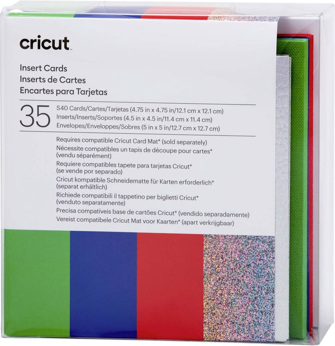 Cricut • insérer des cartes arc-en-ciel s40