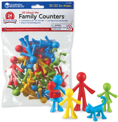 Ressources d'apprentissage tout sur moi pack intelligent Family Counters™ (ensemble de 24) - 3+