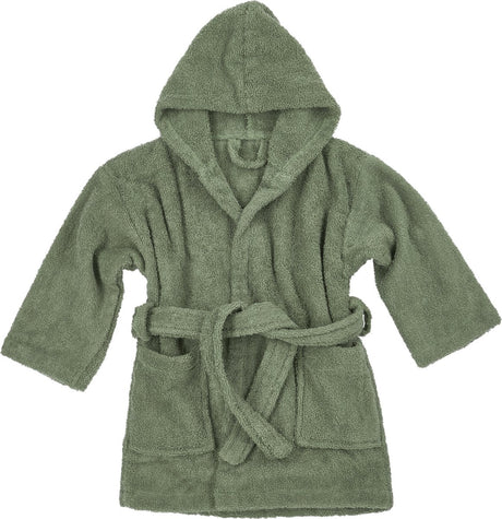 Peignoir Meyco baby uni - tissu éponge - vert forêt - 86 92